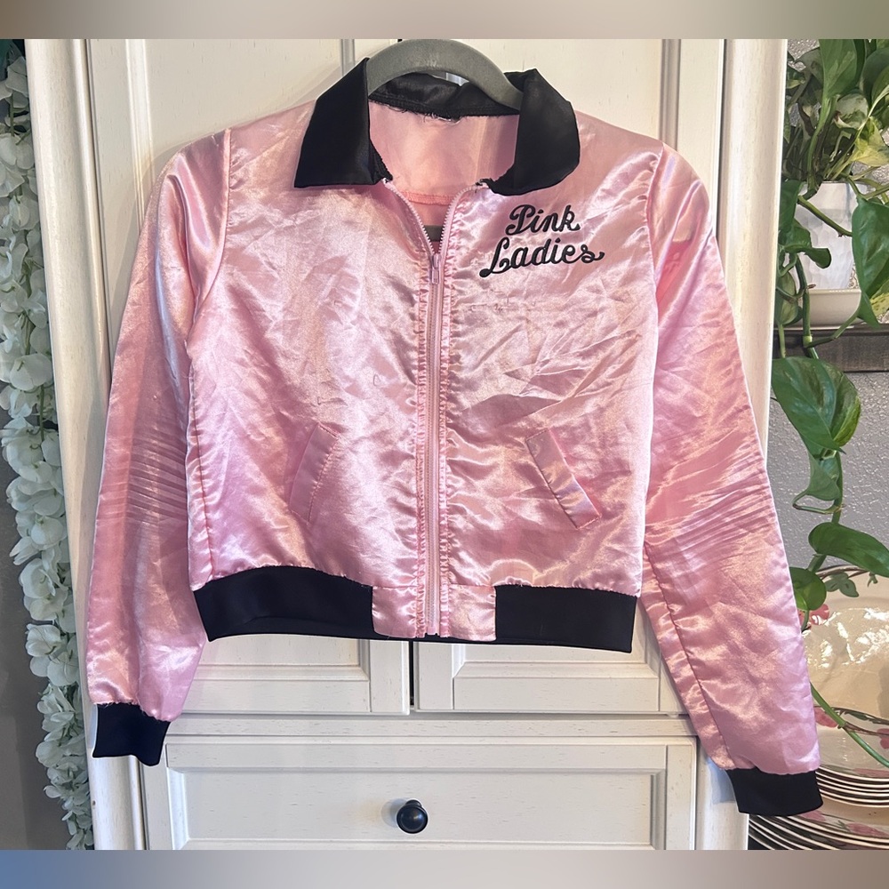 Children's Small Pink Ladies Costume‎ Jacket 1950's Halloween
